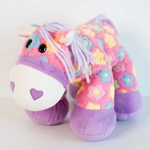 Peluche relleno Dan Dee caballo con flores arco iris 204 elección de coleccionistas 14" - Imagen 1 de 9