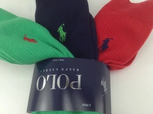 Polo Ralph Lauren Herrensocken, Kleid 26 % Baumwolle, 3er-Pack, $ 36 UVP 💃🕺 - Bild 1 von 2