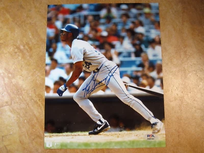 KEN GRIFFEY JR (HOF) SIGNED AUTOGRAPHED 8X10 PHOTO 1ST TEAM 1989-99 MARINERS PSA - Image 1 of 2