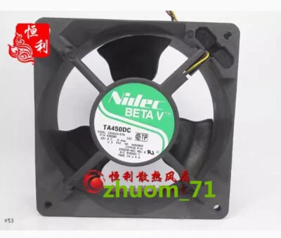 1PC Nidec C34262-57A 12038 12V 0.8AMP 3-wire inverter cooling fan - Image 1 of 4