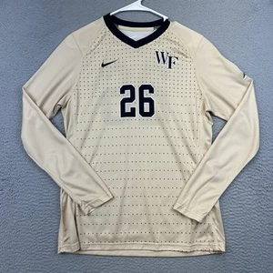 Wake Forest Jersey Womens Medium Gold Demon Deacon Sports Nike Polyester #26 ACC - Picture 1 of 12