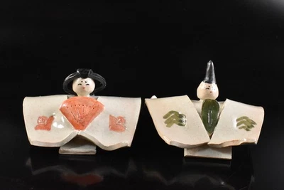 R2397: Japanese Seto-ware Colored porcelain hina-ningyo DOLL displayed at - Image 1 of 4