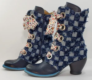 Botas John Fluevog, GLADSTONE, Denim, Cuero, Talla 10, ERAN $500 *¡NUEVAS Y RARAS!* - Imagen 1 de 15