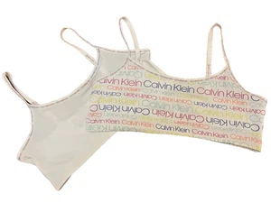 New CALVIN KLEIN Girls MODERN COTTON set 2 pack BRALETTE BRA L 10 12 - Picture 1 of 5