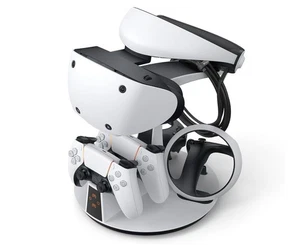Estación de carga de controlador 3 en 1 KIWI D2 para PSVR2 y PS5 con soporte de pantalla VR - Imagen 1 de 13