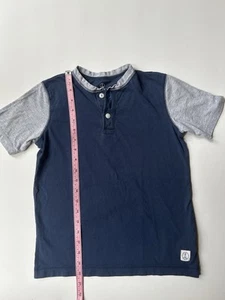 Lands End Boys T Shirt Size S (8) Navy - Picture 1 of 2
