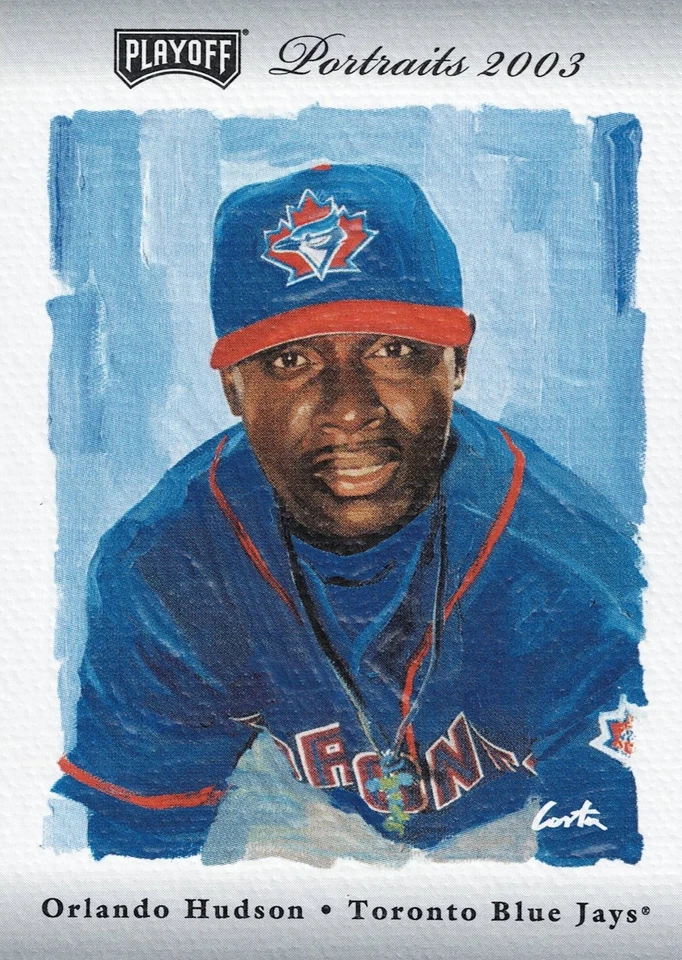 Playoff Portraits Silver Auto 2003 #117 Orlando Hudson #18/50 - Toronto Blue Jay Foto 1 de 2
