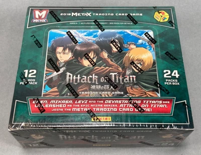 Attack on Titan Booster Box MetaX Trading Card Game; Panini 2018 (SEALED) - Image 1 of 4