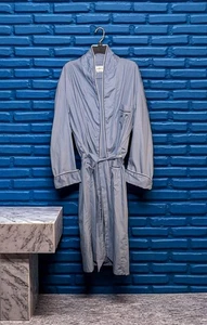 MAC PHERGUS Tie Belt Blue ADJUSTABLE Robe Pockets Men's Medium - Large VINTAGE - Picture 1 of 9