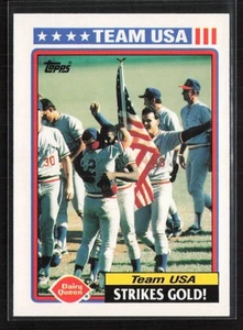 1992 Topps Dairy Queen Team EE. UU. #17 Team EE. UU. Strikes Gold - Imagen 1 de 2