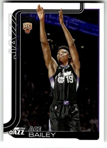 Tarjeta de novato insignia Ace Bailey 2025-26 Topps # 205 Jazz - Imagen 1 de 2