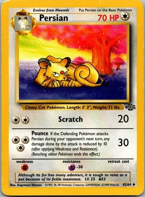 Persian 42/64 Jungle Uncommon HP - Image 1 of 2
