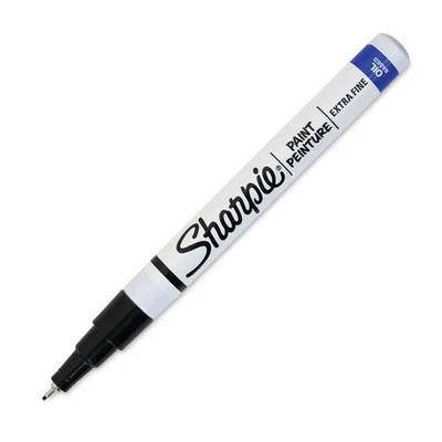 Schwarzer Sharpie Farbmarker extra feiner Stift Ölbasis UK LAGER SCHNELLER LIEFERUNG