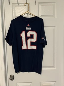 NFL Team Apparel Gr. XL Tom Brady New England Patriots #12 T-Shirt - Bild 1 von 4