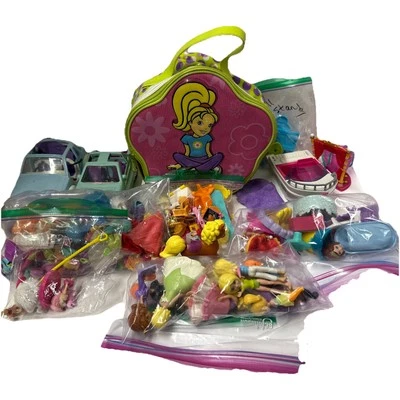 Polly Pocket Dolls, Case, Clothes & Accessories • Misc. Huge Lot Collection - Image 1 of 4