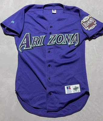 Camiseta deportiva púrpura alternativa 40 Russell Athletic Arizona Diamondbacks auténtica de colección Foto 1 de 4