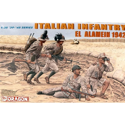 ITALIAN INFANTRY EL ALAMEIN 1942 KIT 1 35 Dragon Kit Figure Militari Modellino N