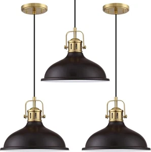 DORAIMI - 3 Pack 1 - Light 12" Pendant Light - Picture 1 of 2