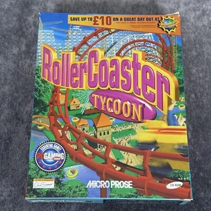 Juego PC RollerCoaster Tycoon - En muy buen estado ✔️ con CD-ROM manual raro original caja grande - Imagen 1 de 9