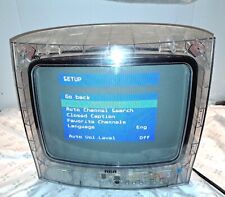 RCA Clear Jail Prison 13" TV SDTV J13804CL WORKS CRT Retro Gaming TV *No Remote*