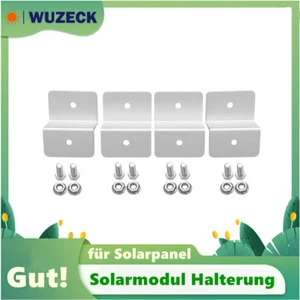 4pc Solarmodul Halterung Befestigung Aluminium Z Winkel PV Solar Modul Halter - Bild 1 von 8