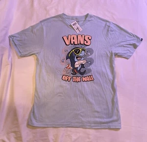 NWT Vans Off The Wall Surf Shark SS Blue Boy's Youth Graphic T-Shirt Sz XL 14+ - Picture 1 of 10