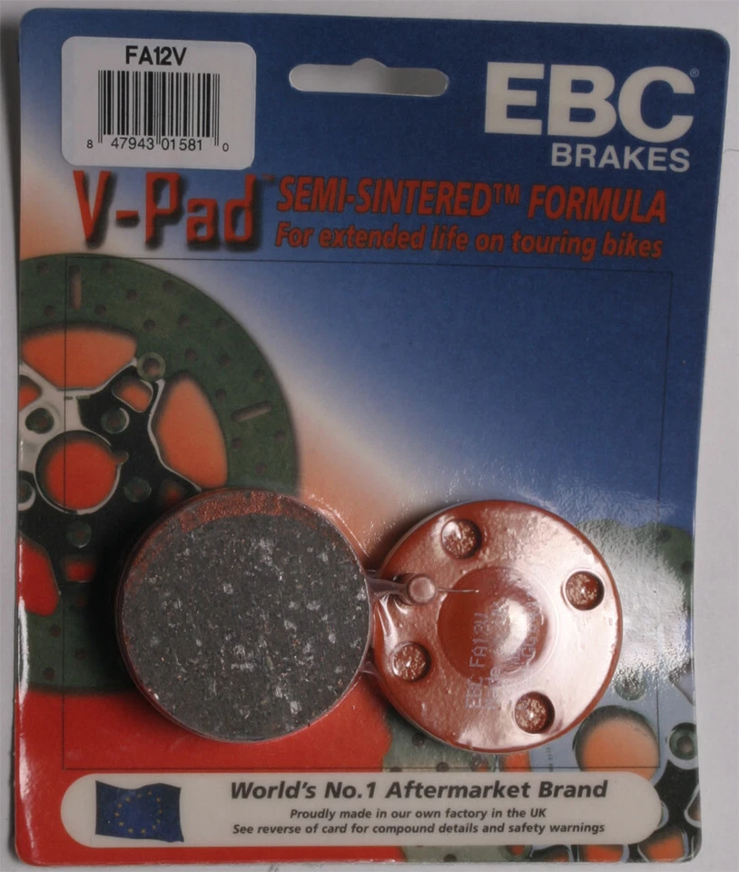 EBC 1970-1971 CB450K Honda BRAKE PADS V-SERIES FA12V - Image 1 of 1