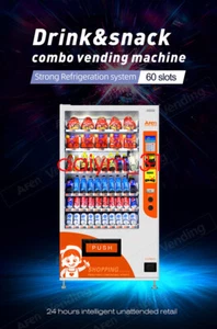 24-hours Intelligent Unattended Retail 60-Slots Drink And Snack Vending Machine - Picture 1 of 7