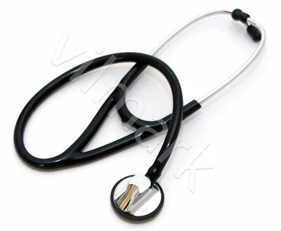Professional Cardiology Stethoscope Black, 14a Life Limited Warranty - Image 1 of 3