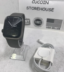 Apple Watch Series 9 45mm - Stahl Graphit - GPS/Cellular St Grau Band MRMV3LL/A - Bild 1 von 11