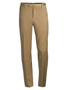 New- PT Torino PT01 Easy Fit Plainweave Stretch Tan Dress Pants, 36W (IT 52) - Picture 1 of 3