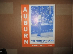 Vintage January 11, 1975 Auburn Tigers vs. Kentucky Men's Basketball Program - Picture 1 of 4