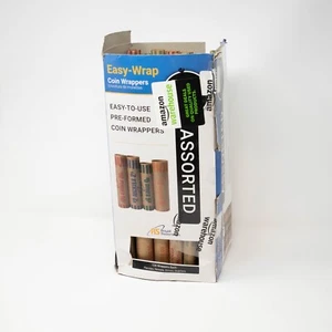 Royal Sovereign Easy-Wrap Coin Penny Nickel Dime Quarter Wrappers - Picture 1 of 7