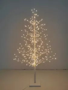 Árbol de abedul blanco de 3,9 pies/5,8 pies con luces LED decoración de árbol de Navidad interior - Imagen 1 de 12