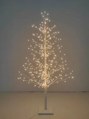 3.9 Ft/5.8 Ft White Birch Tree W/LED Lights Indoor Christmas Tree Decor - Image 1 of 2