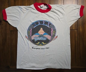 Vintage Styx T-Shirt L Paradise European Tour 1981 See Measurements - Picture 1 of 8