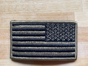 Coyote braun/schwarz umgekehrt amerikanische US USA Flagge Klettverschluss Rückenaufnäher - Bild 1 von 3