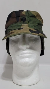 US Army BDU Camouflage 6 7/8 Cold Weather Patrol Cap #26v - Picture 1 of 7