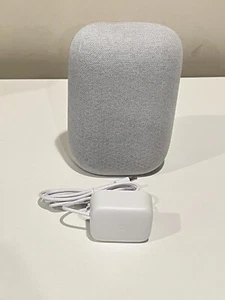 GENUINE Google Nest Audio Smart Speaker GA01420 w/ Power Adapter - Chalk White - Picture 1 of 3