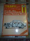 Triumph Toledo and Dolomite 1300 1970 1981 Haynes Manual 086 A J H Phelps 1987