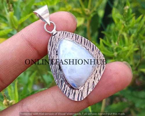 VETEMENTS Vendita pietra di luna gemma argento sterling 925 placcato fatto a mano 1 pz ciondolo fantasia