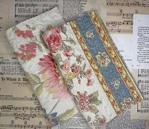 2 CHARMING Vintage Quilt Fabric Pieces 10X12" - Picture 1 of 6