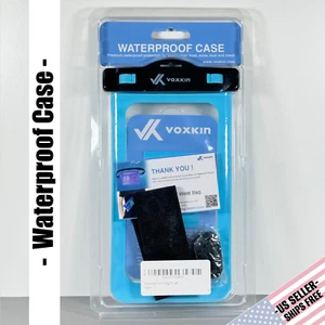 FUNDA IMPERMEABLE Universal con Cordón, Brazalete y Brújula | Azul Transparente - Imagen 1 de 6