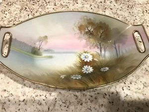 Nippon China bowl beautiful Hand Painted Vintage Approximately  8" x 4"  - Picture 1 of 7
