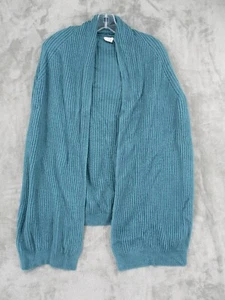Anthropologie Akemi + Kin Sweater Wrap Womens One Size Ribbed Knit Caplet Blue - Picture 1 of 7