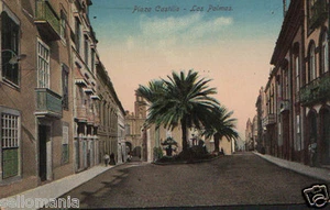 ANTIGUA POSTAL LAS PALMAS PLAZA CASTILLO CANARIAS OLD POSTCARD POSTKARTE CC00754 - Imagen 1 de 1