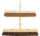 Outdoor Yard Brooms With Wooden Handles Brush Cleaning Indoors