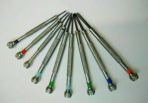 Anchor Watchmakers Screwdrivers Pack of 9 Slot & Philips Watch Repairs Tools - Picture 1 of 2