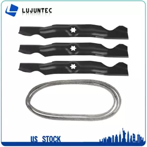 MOWER BLADES DECK BELT KIT For CUB CADET MTD RZT 50 INCH 742-04053A 742-04053 - Picture 1 of 7