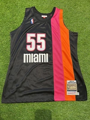Camiseta deportiva de baloncesto alternativa Mitchell & Ness Jason Williams Miami Heat auténtica Foto 1 de 4